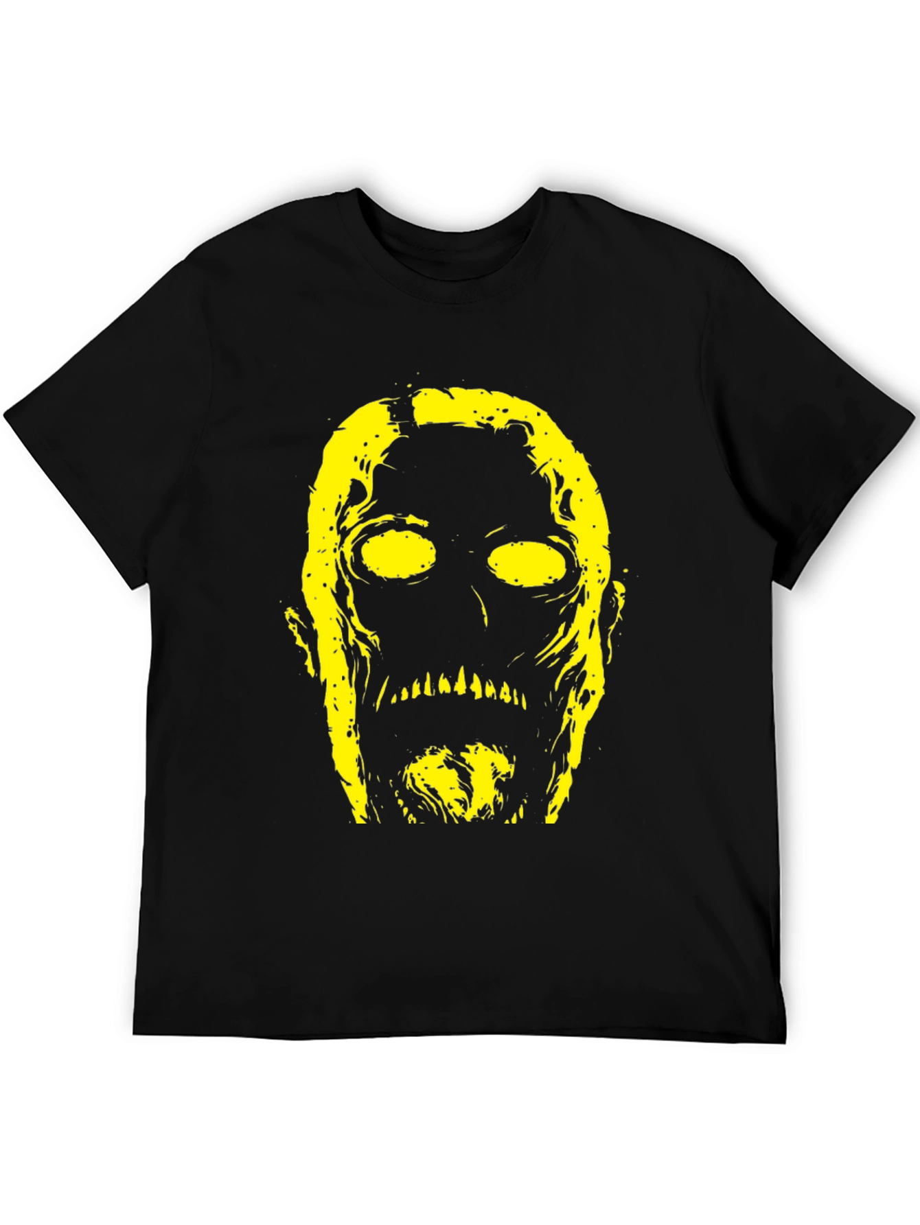 Creepy Graphic Print Black T-Shirt