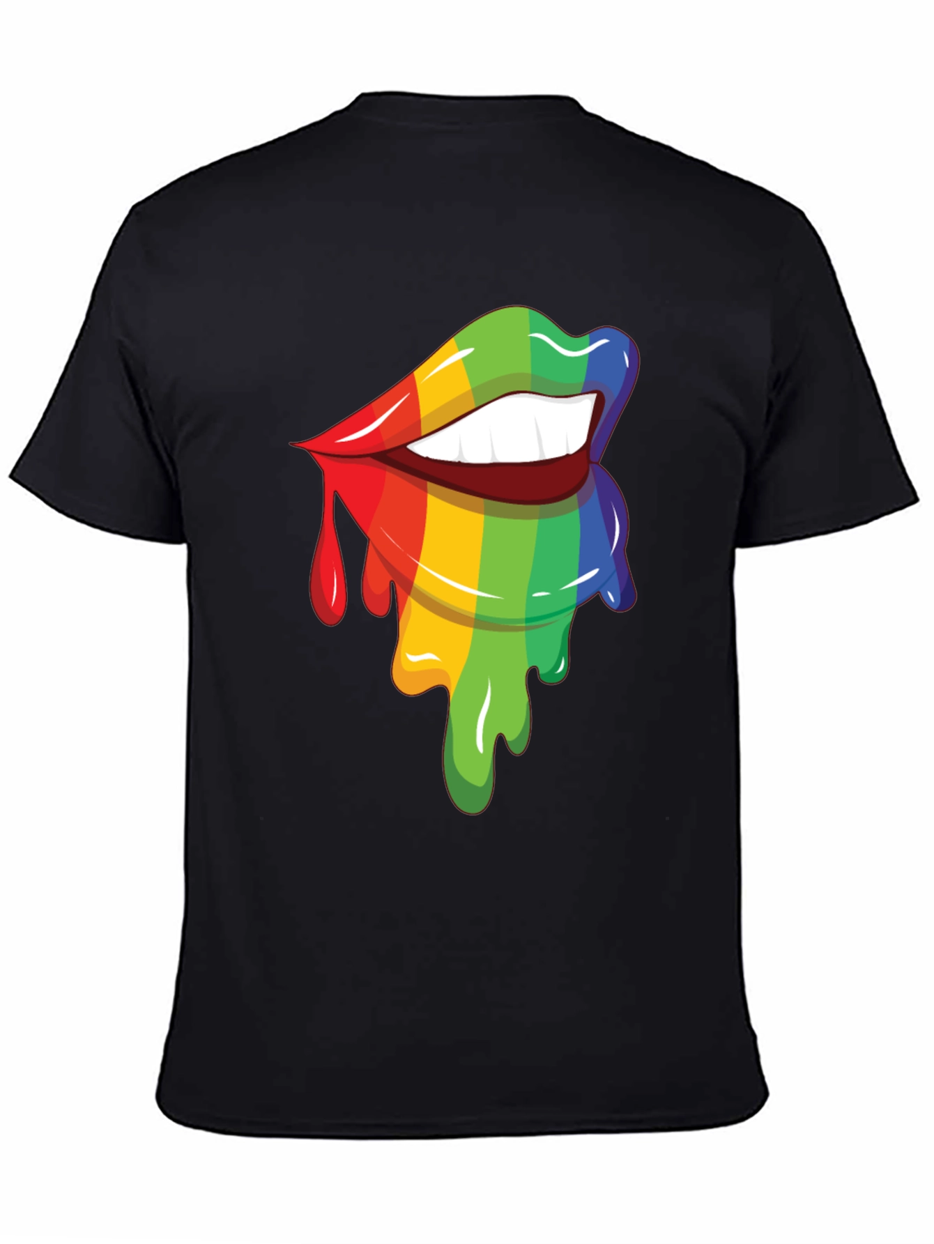 Rainbow Lips Graphic Tee - Pride Apparel