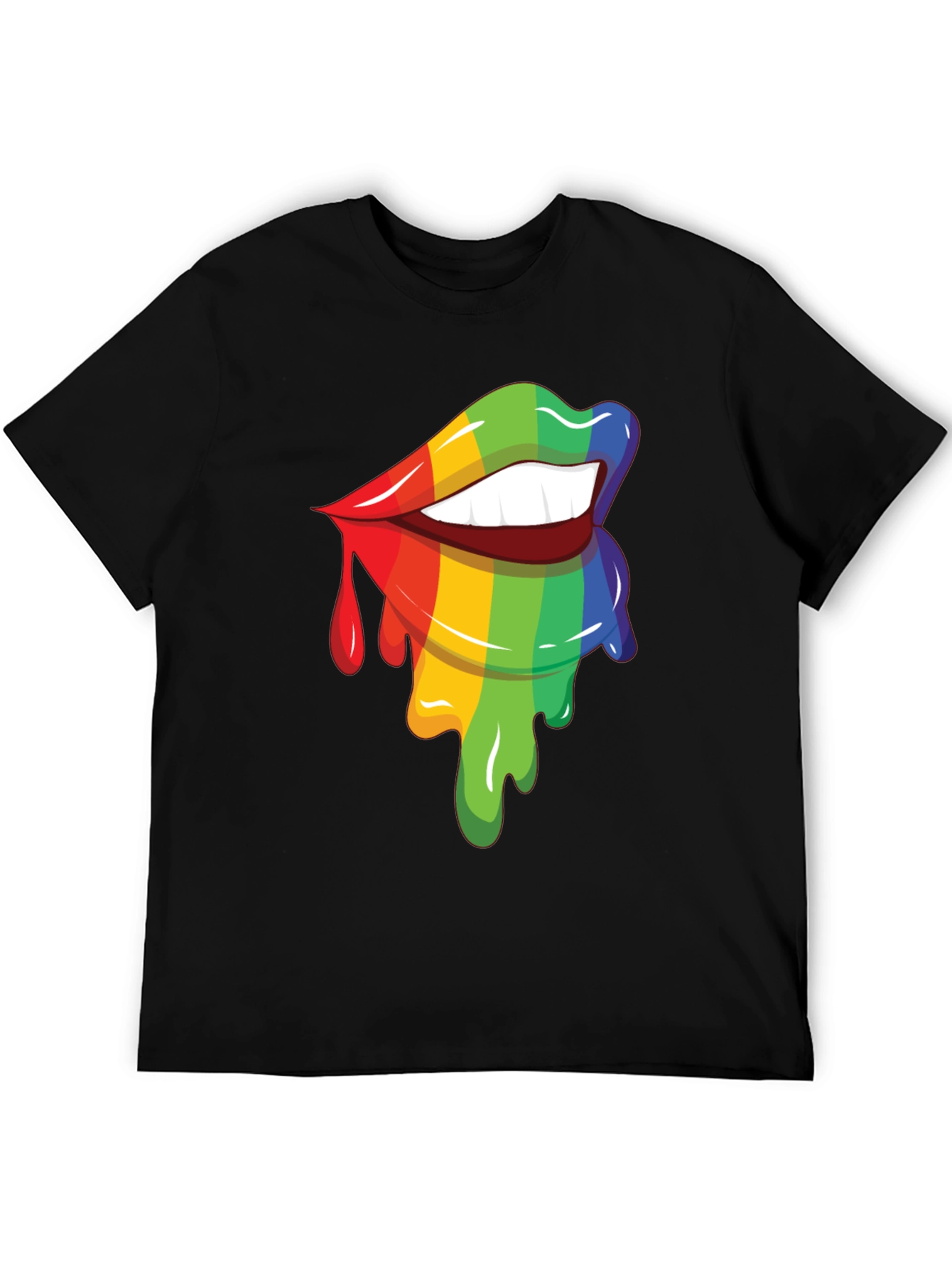 Rainbow Lips Graphic Tee - Pride Apparel