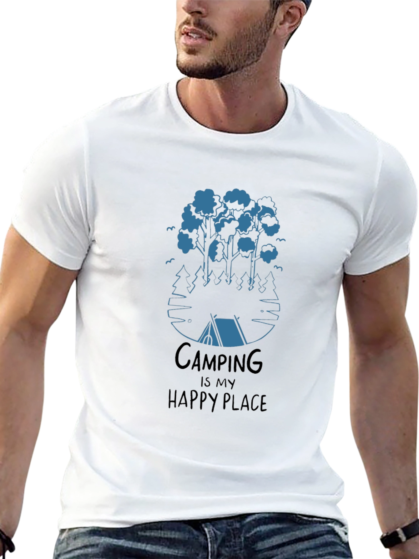 Camping is My Happy Place Graphic Tee
