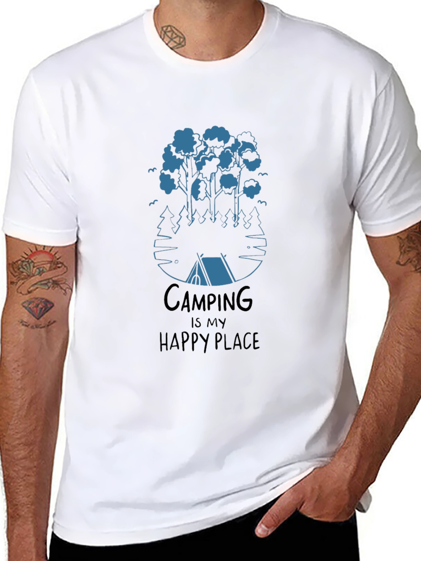 Camping is My Happy Place Graphic Tee