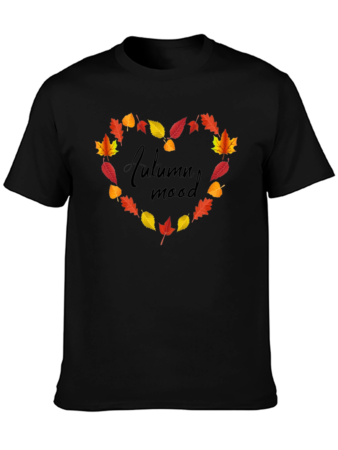 Autumn Mood Leaf Heart T-Shirt