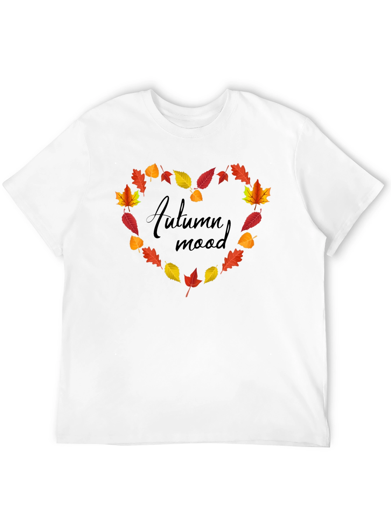 Autumn Mood Leaf Heart T-Shirt