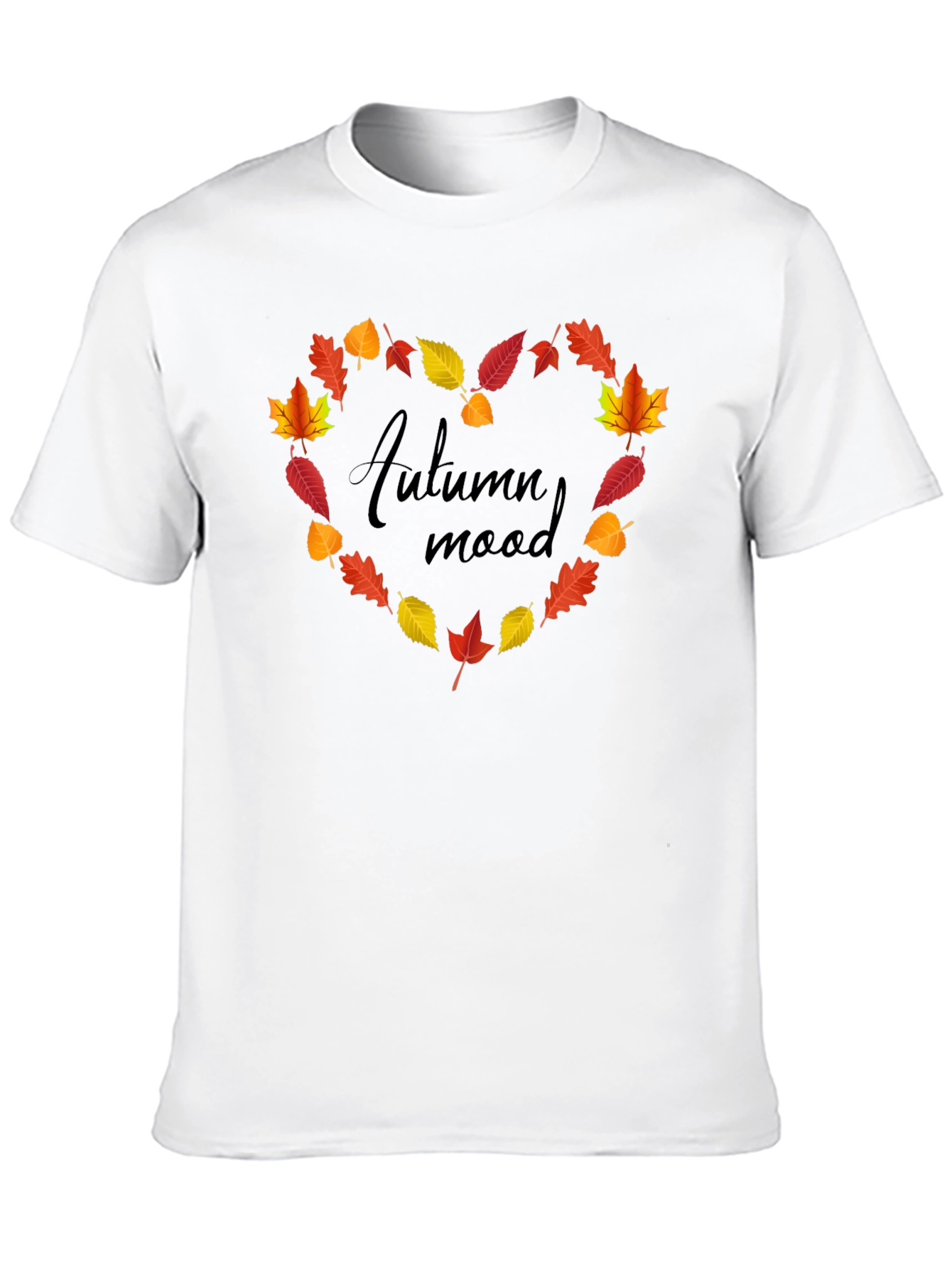 Autumn Mood Leaf Heart T-Shirt