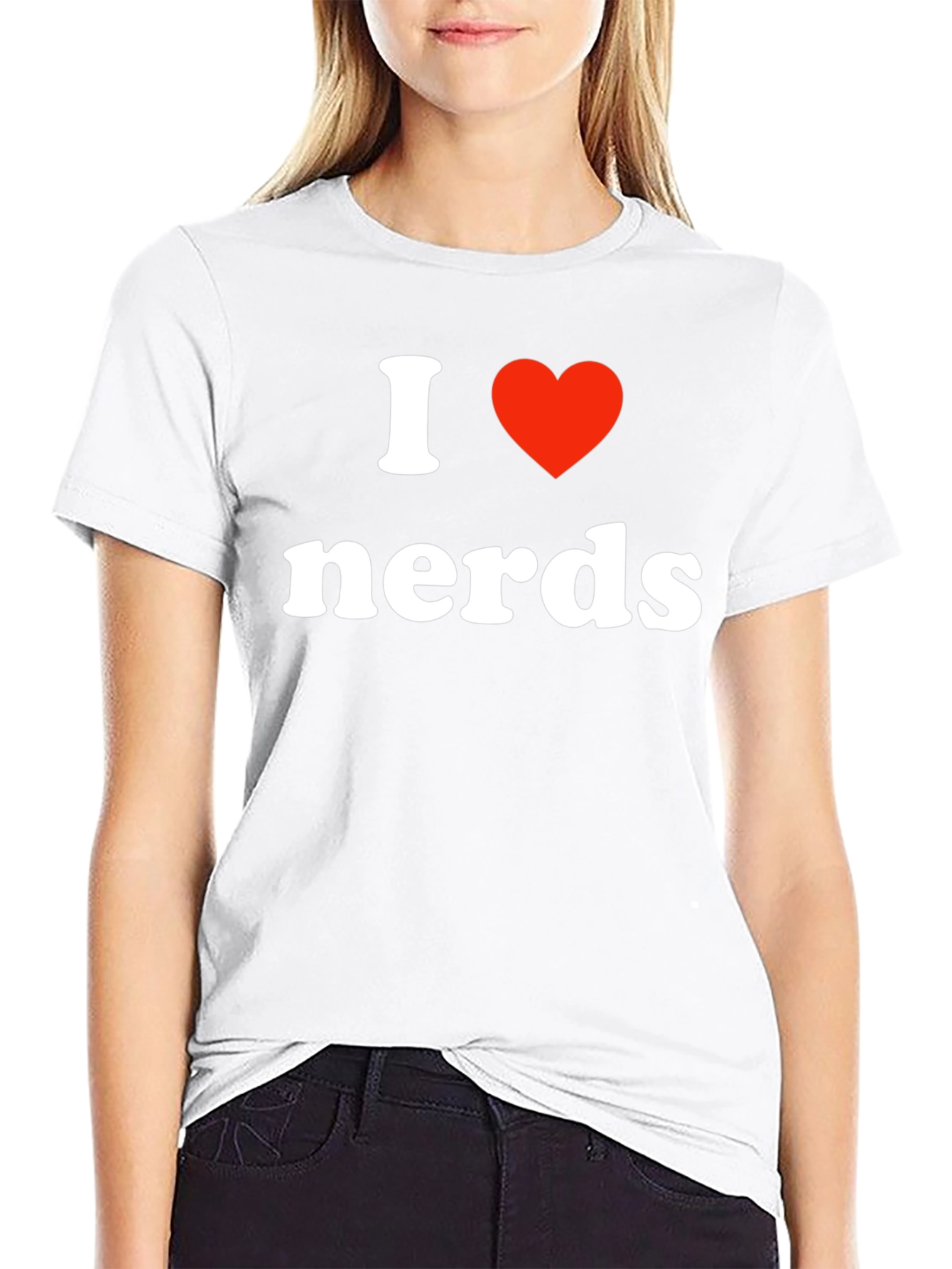 I Heart Nerds T-Shirt - Black