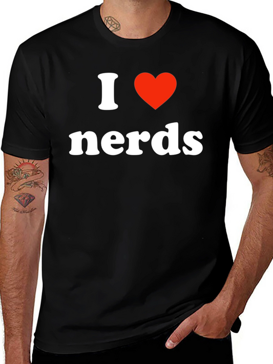 I Heart Nerds T-Shirt - Black