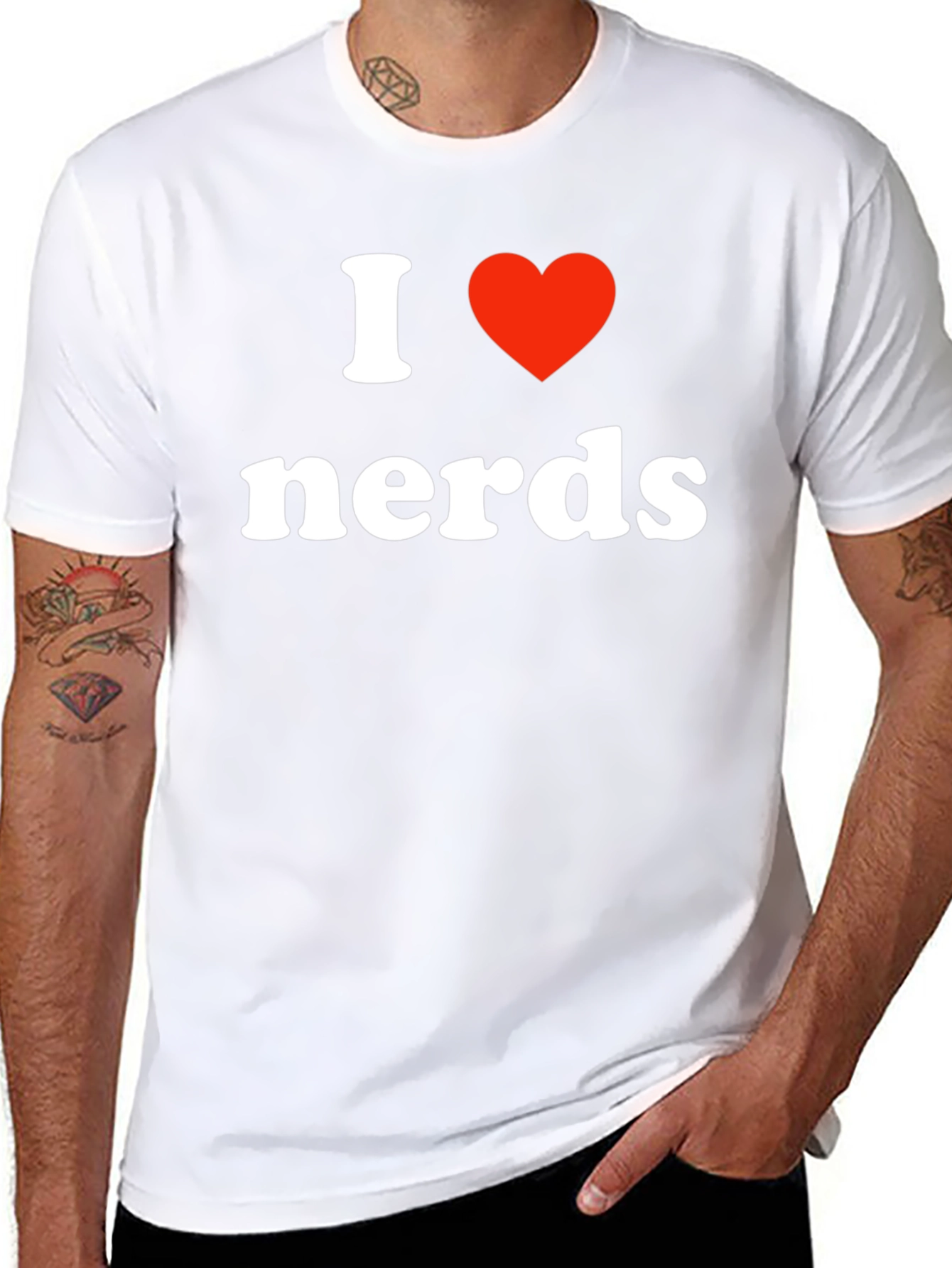 I Heart Nerds T-Shirt - Black