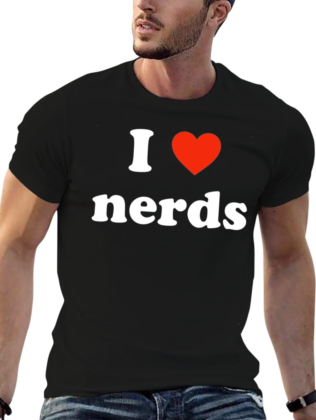 I Heart Nerds T-Shirt - Black