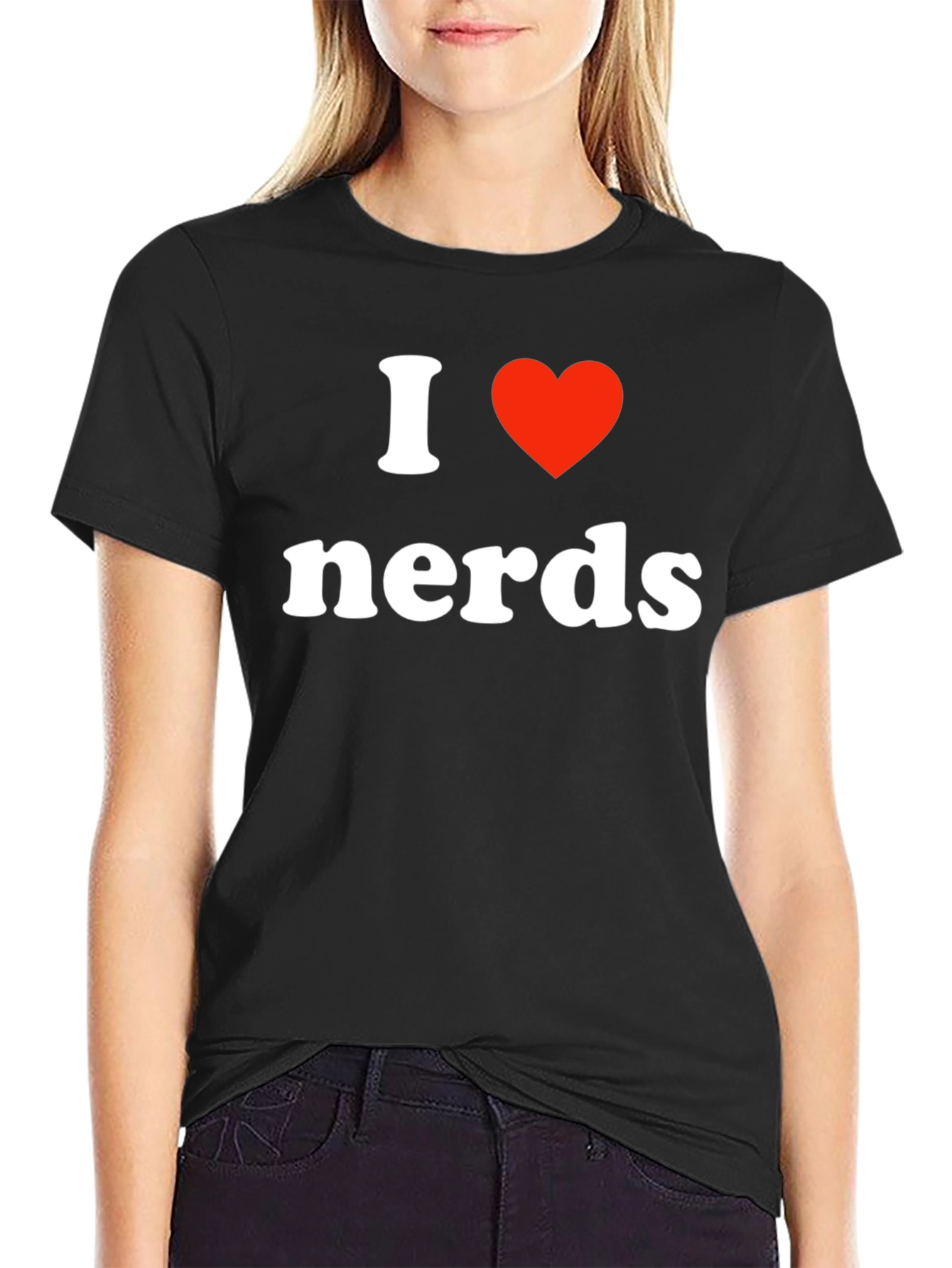 I Heart Nerds T-Shirt - Black