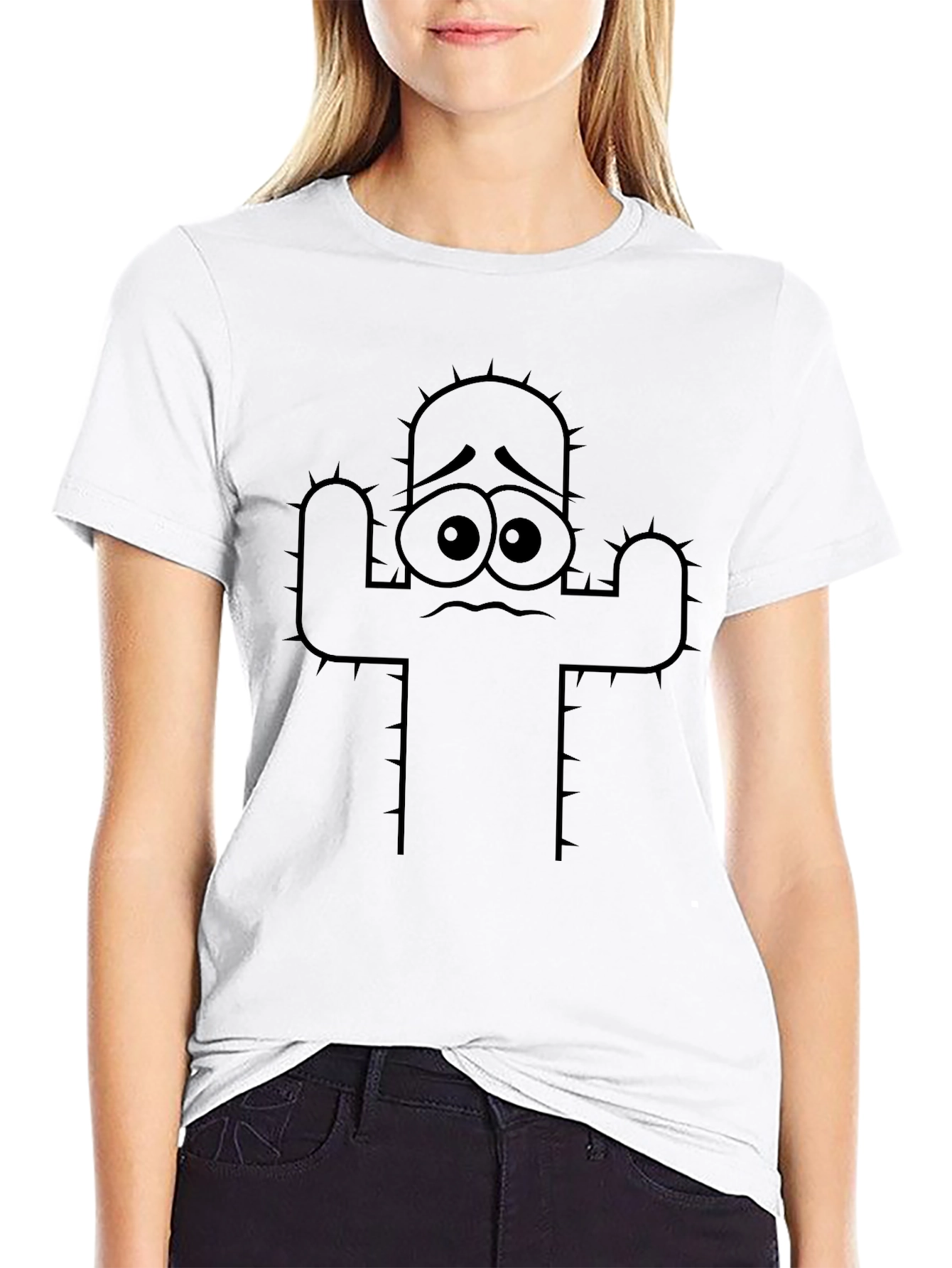 Sad Cactus T-Shirt - Funny Graphic Tee