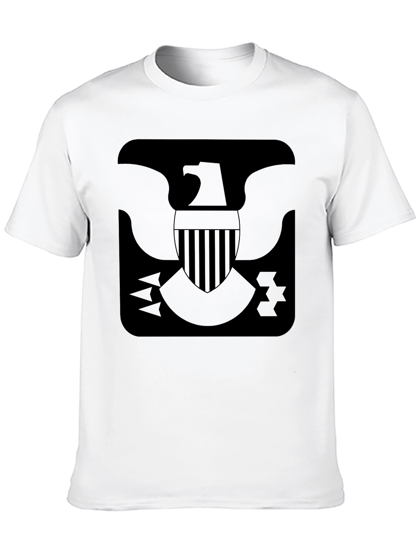 Black T-Shirt Eagle Emblem Graphic Tee