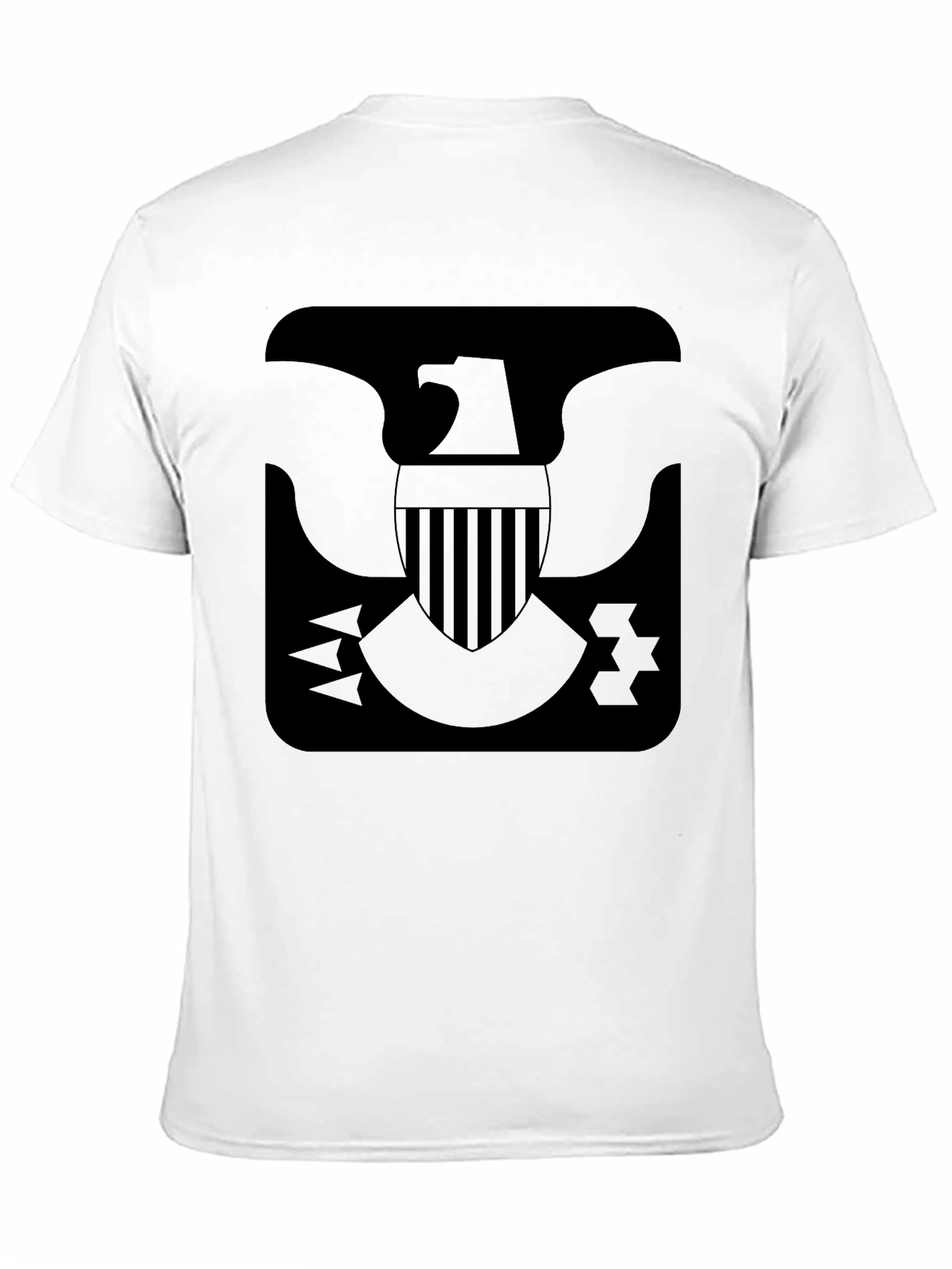 Black T-Shirt Eagle Emblem Graphic Tee