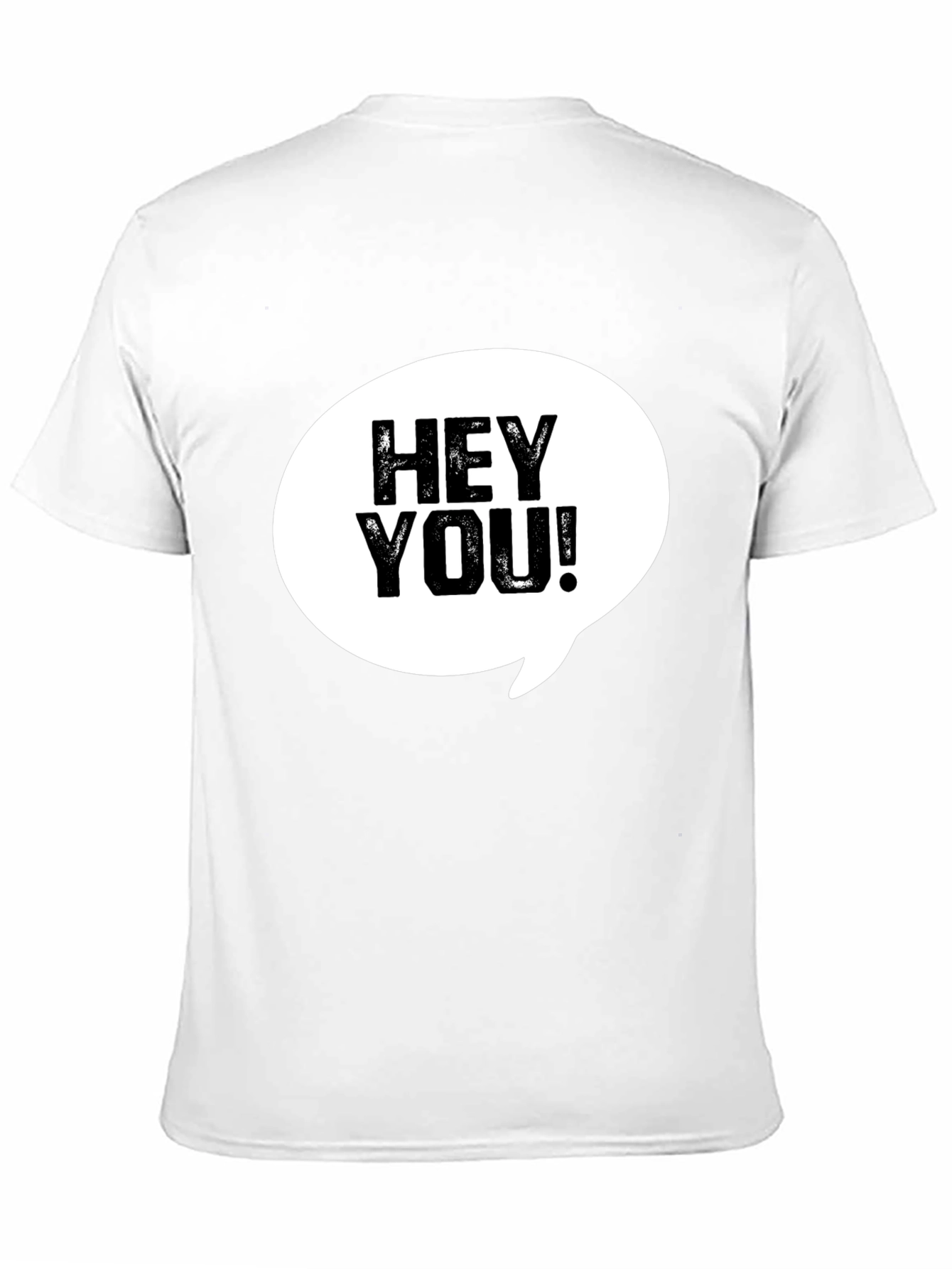 Hey You! Graphic Print Crew Neck T-Shirt
