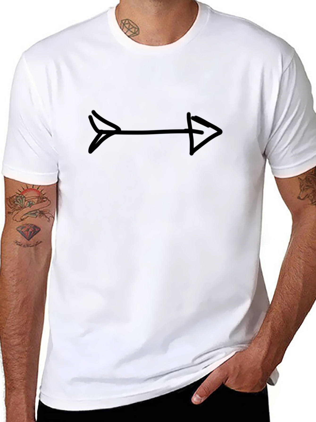 Arrow Graphic T-Shirt - Casual Style