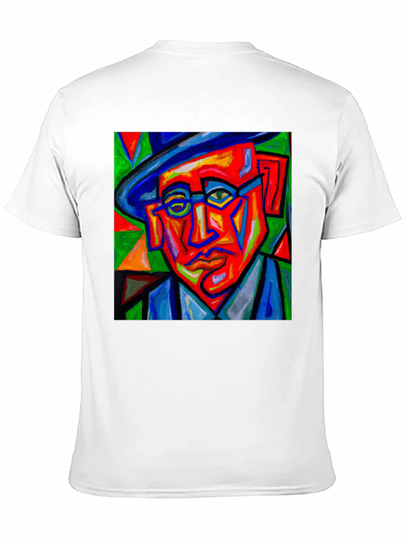 Abstract Portrait Graphic Tee - Mens Black T-Shirt