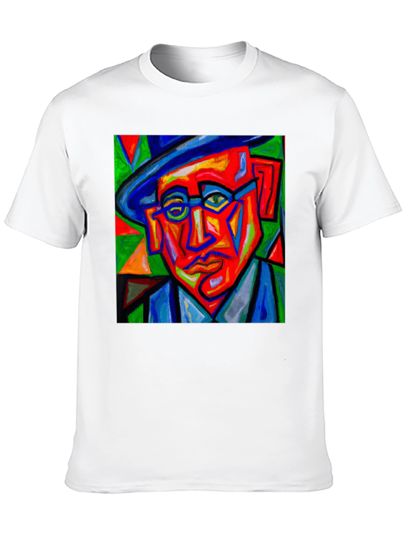 Abstract Portrait Graphic Tee - Mens Black T-Shirt
