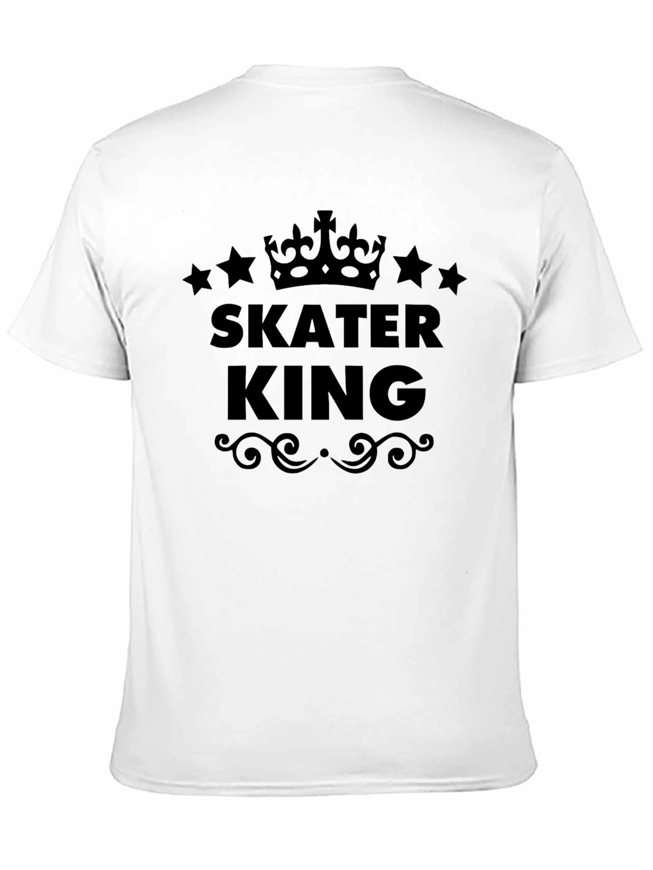 Skater King Graphic T-Shirt - Black