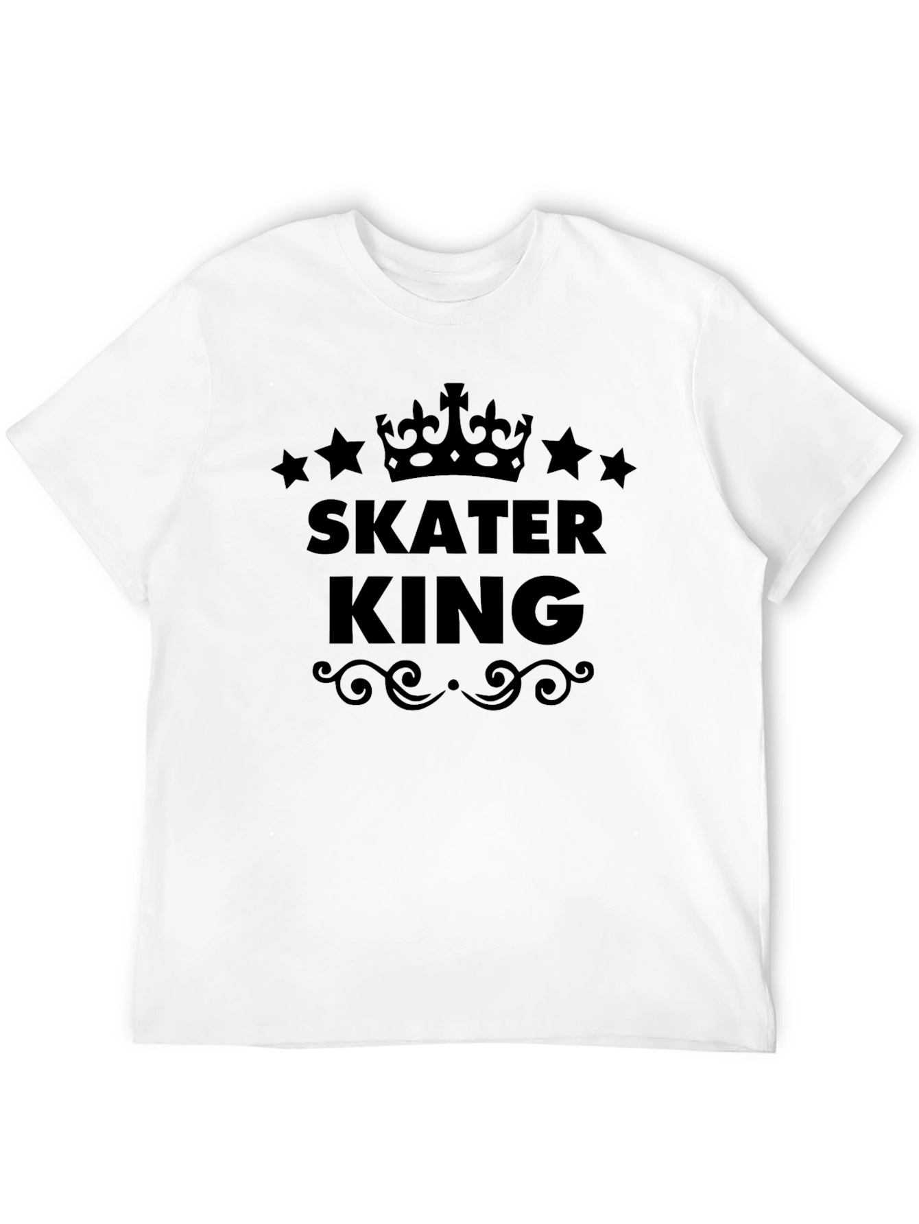 Skater King Graphic T-Shirt - Black