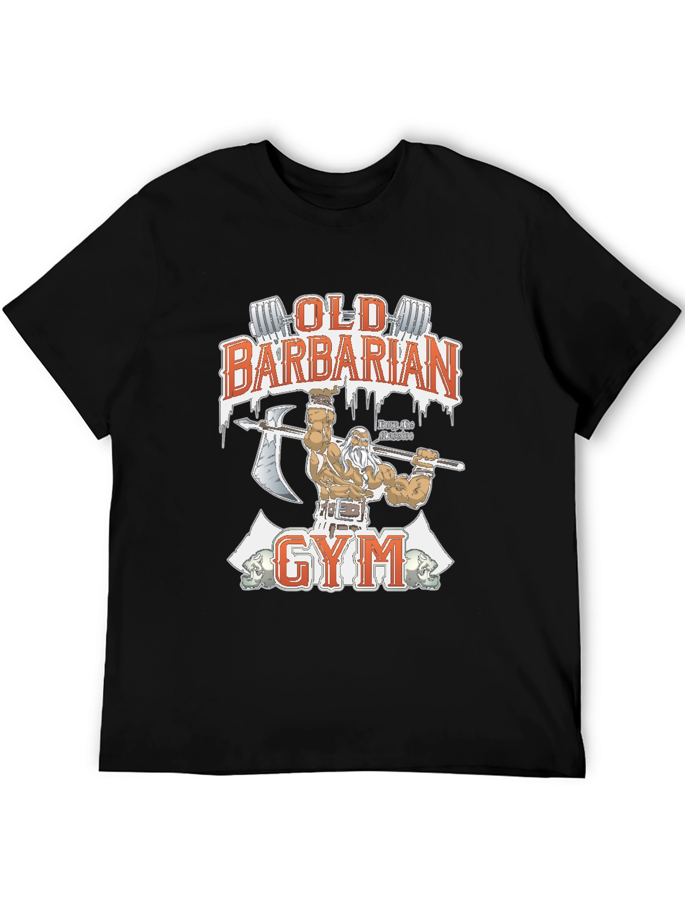 Old Barbarian Gym Black T-Shirt