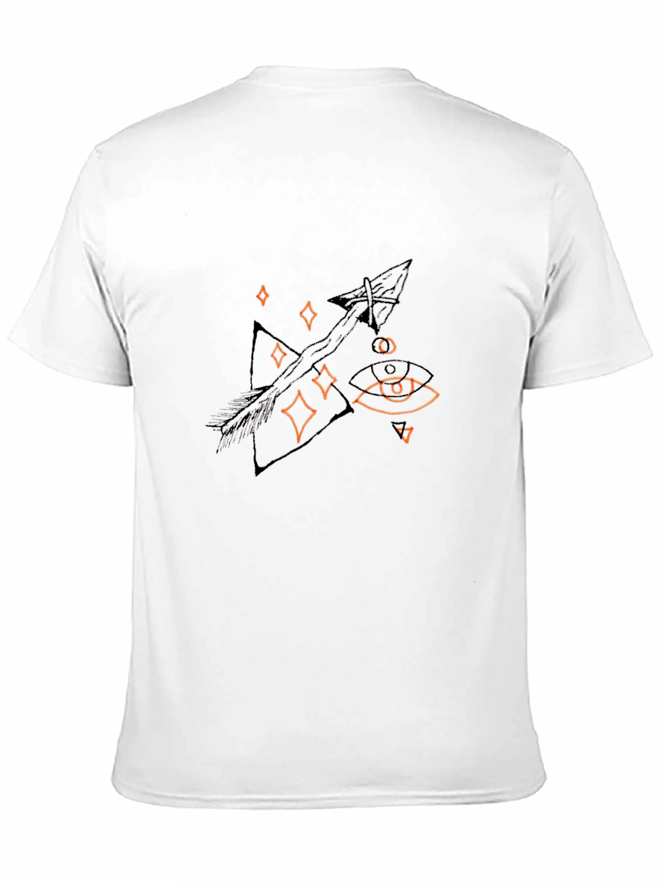 Mystic Arrow Graphic Tee - Black Cotton Comfort