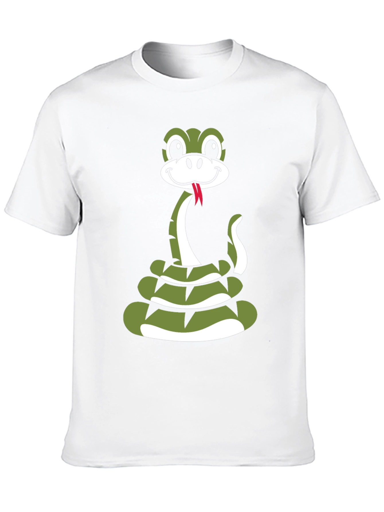 Snake Cartoon Graphic Black T-Shirt