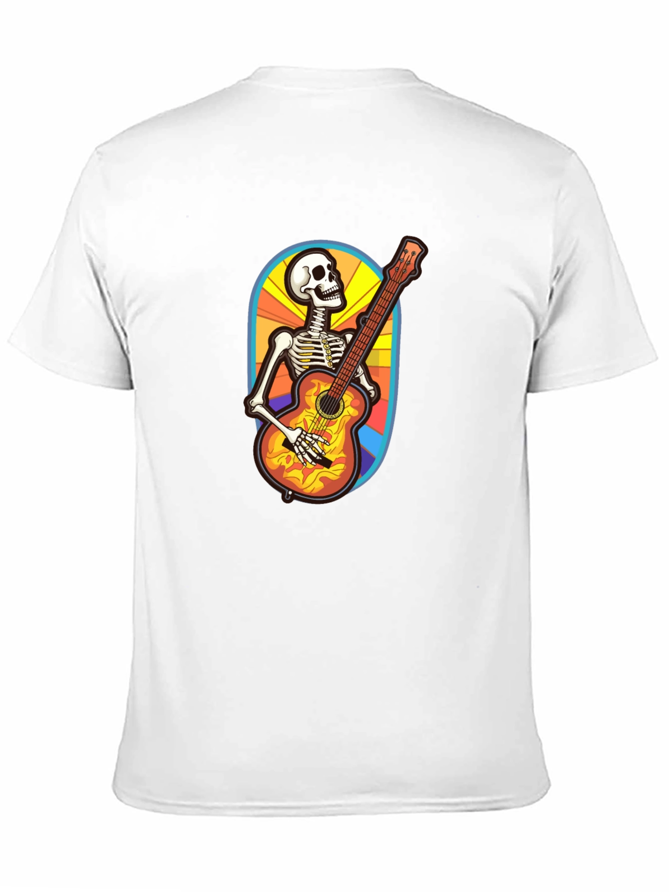 Skeleton Guitarist Graphic Tee - Black