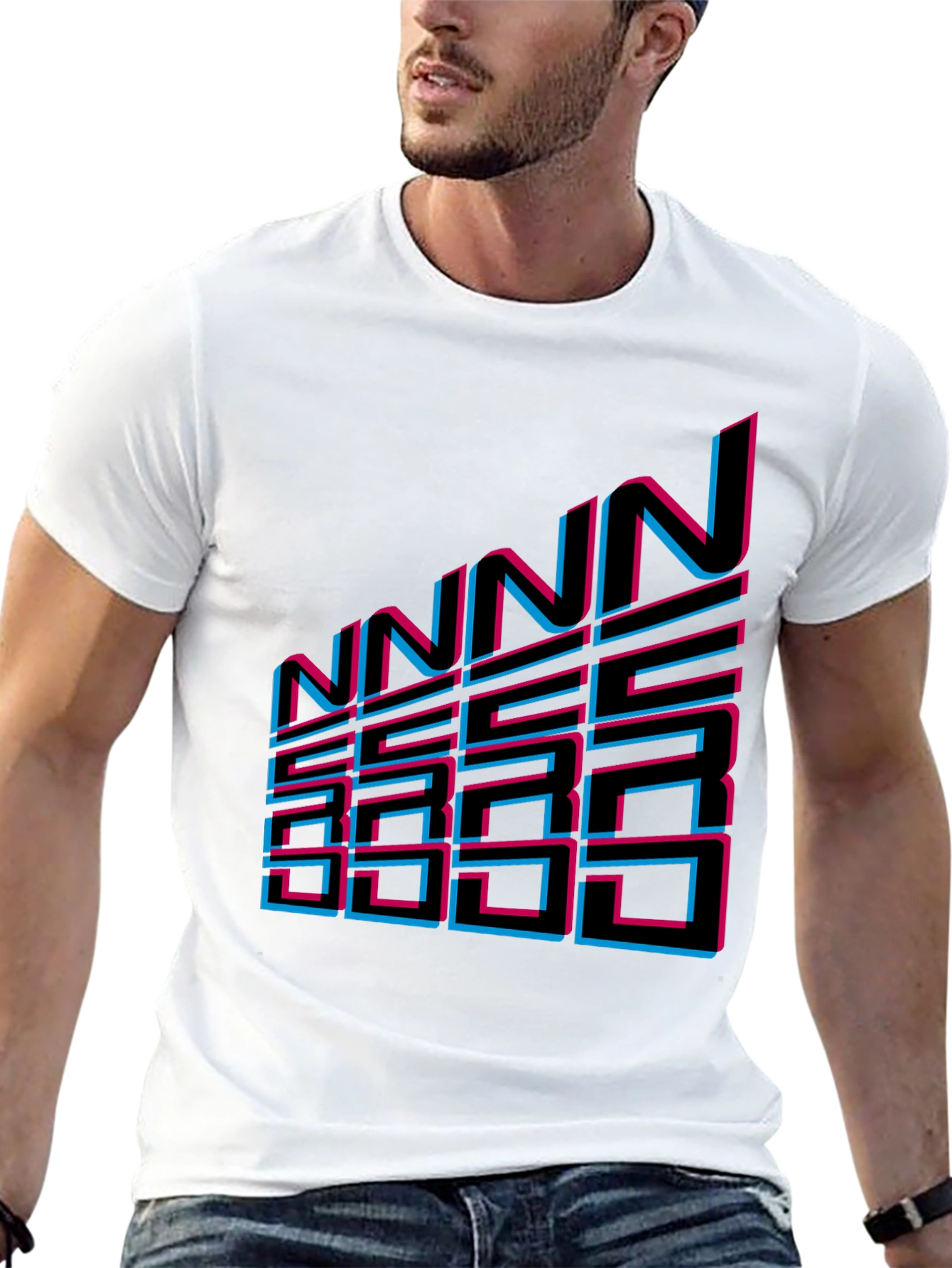 Retro NNN SSS Graphic Tee - Black