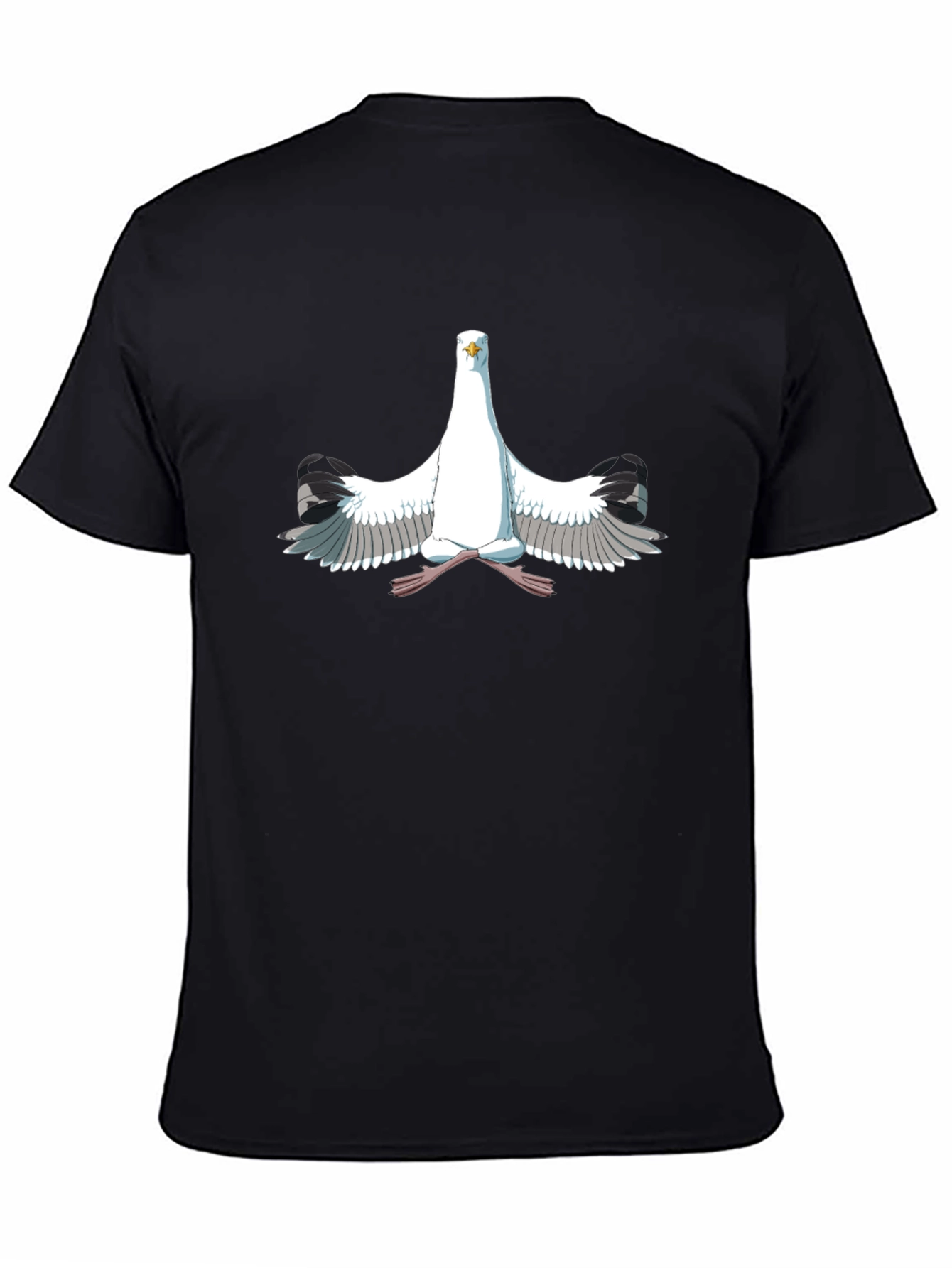 Seagull Meditation Black T-Shirt