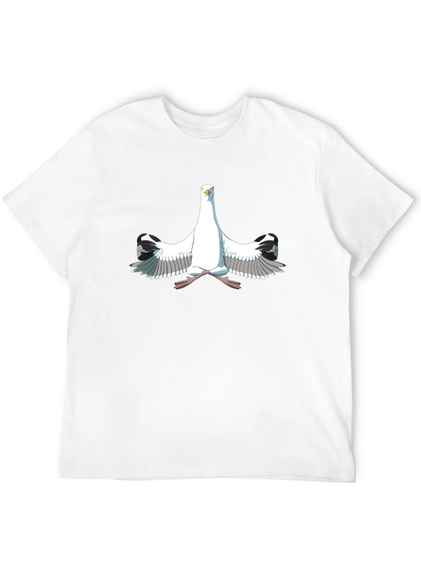 Seagull Meditation Black T-Shirt