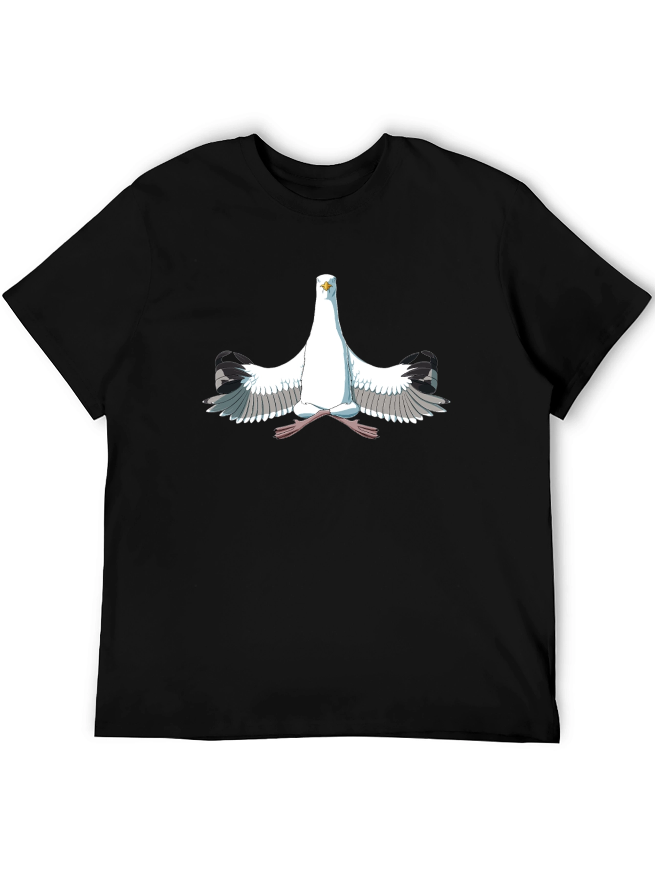Seagull Meditation Black T-Shirt