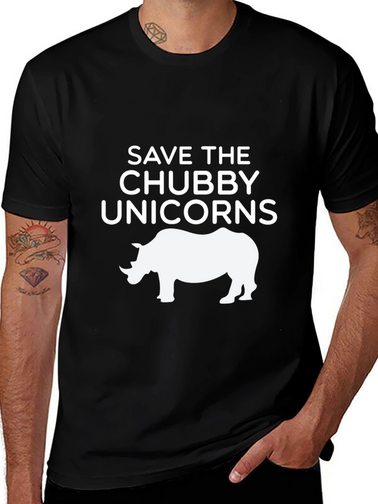 Save the Chubby Unicorns Graphic Tee