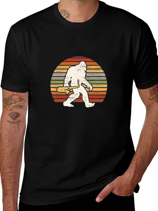 Bigfoot Saxophone Retro Graphic Tee
