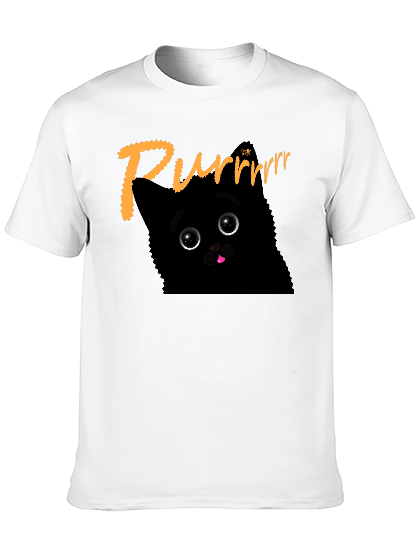 Purrrr Black Cat T-Shirt