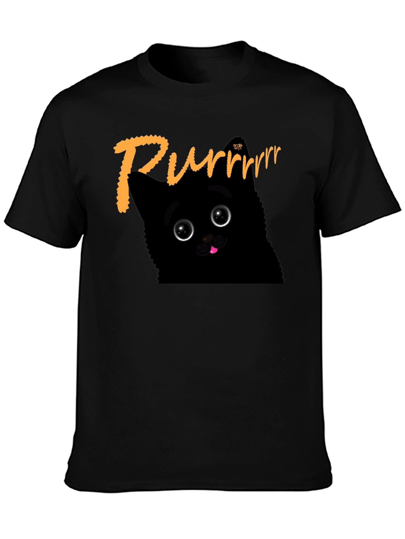 Purrrr Black Cat T-Shirt