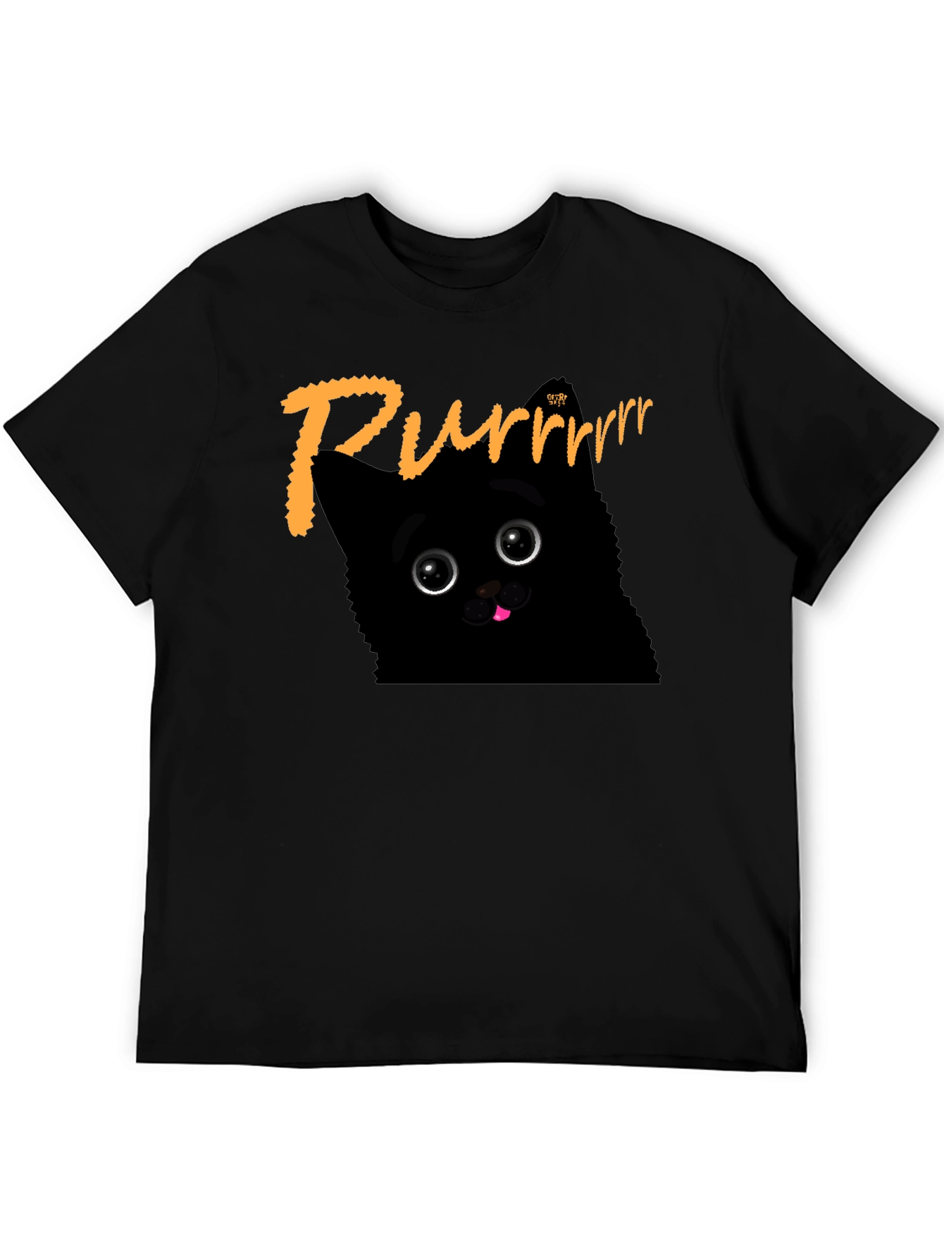 Purrrr Black Cat T-Shirt