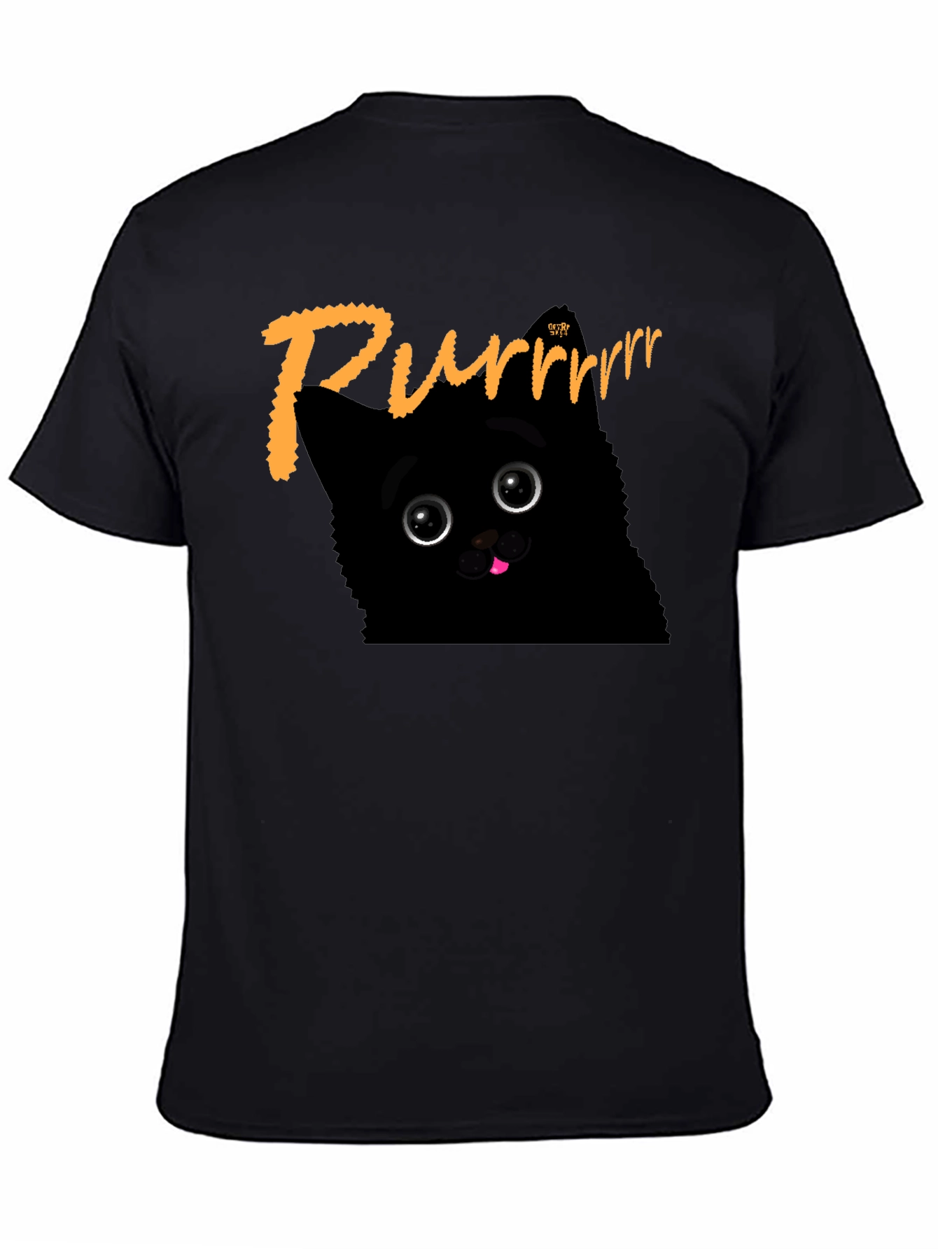 Purrrr Black Cat T-Shirt