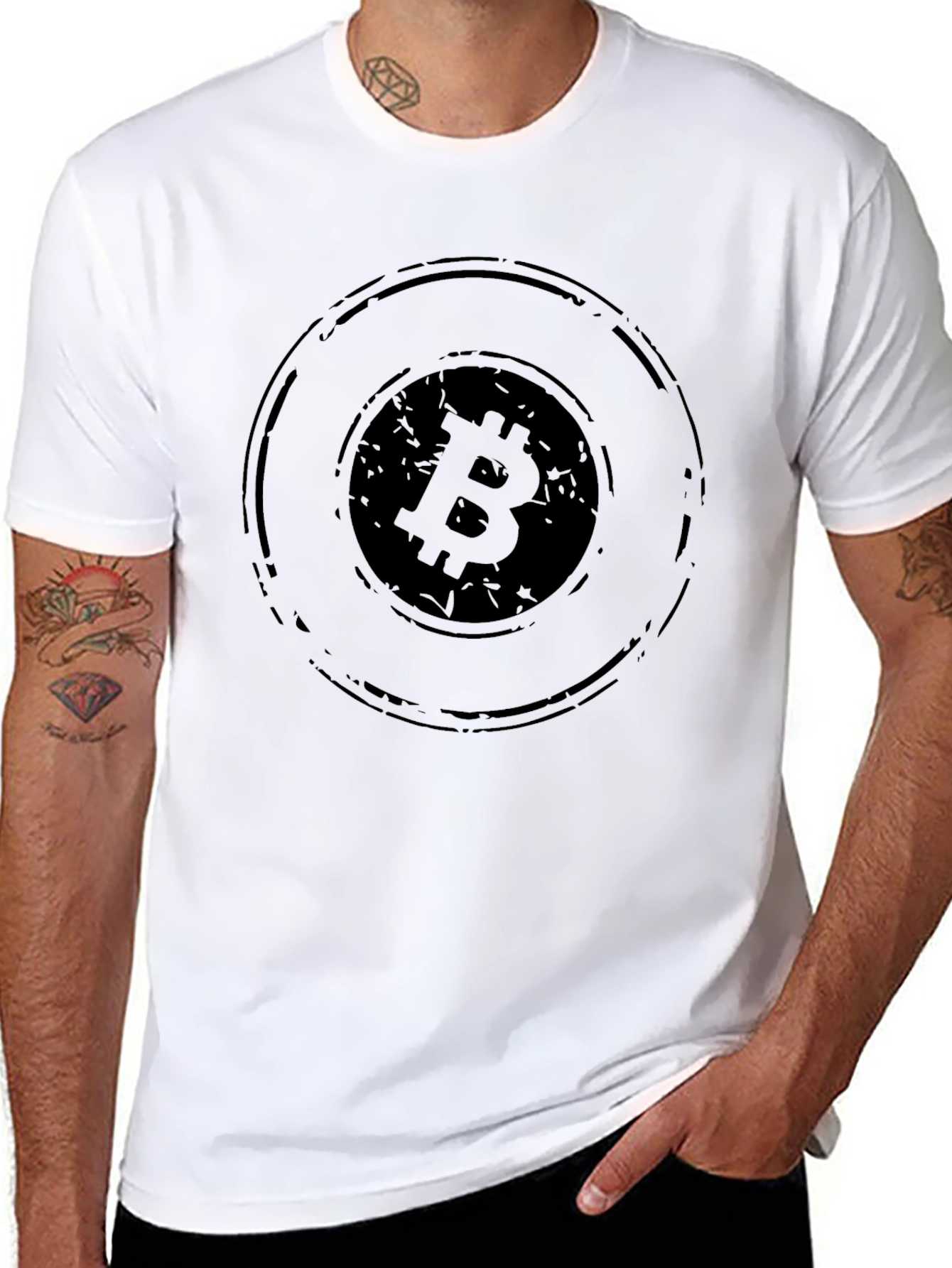 Bitcoin Black T-Shirt - Crypto Currency Tee