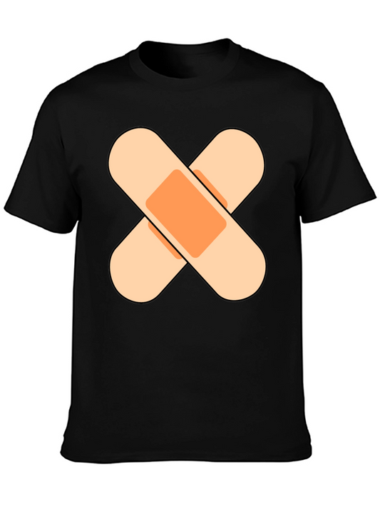 Funny Bandage Graphic Tee - Get Well Soon T-Shirt