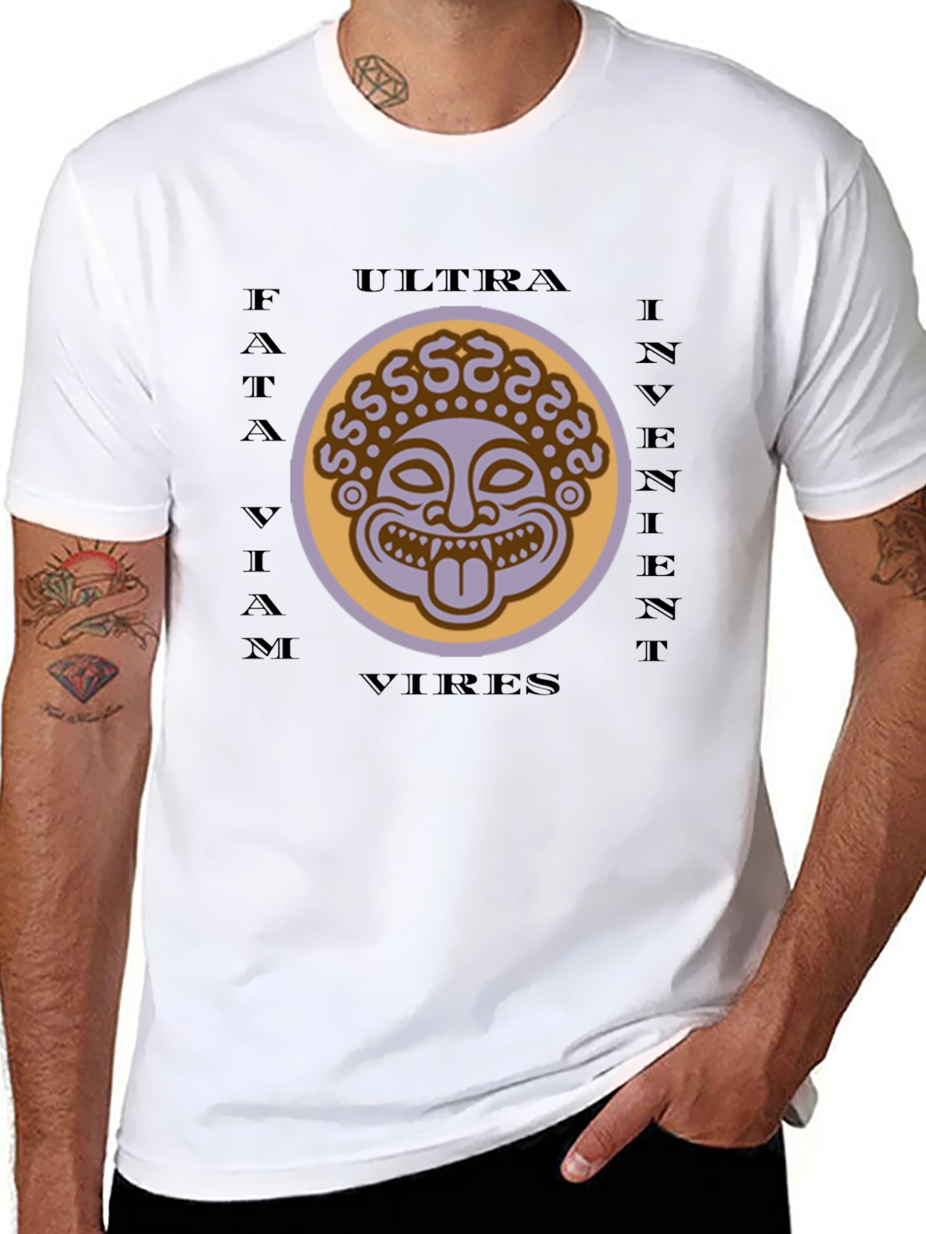 Unique Graphic Tee - Ultra Invient Vires