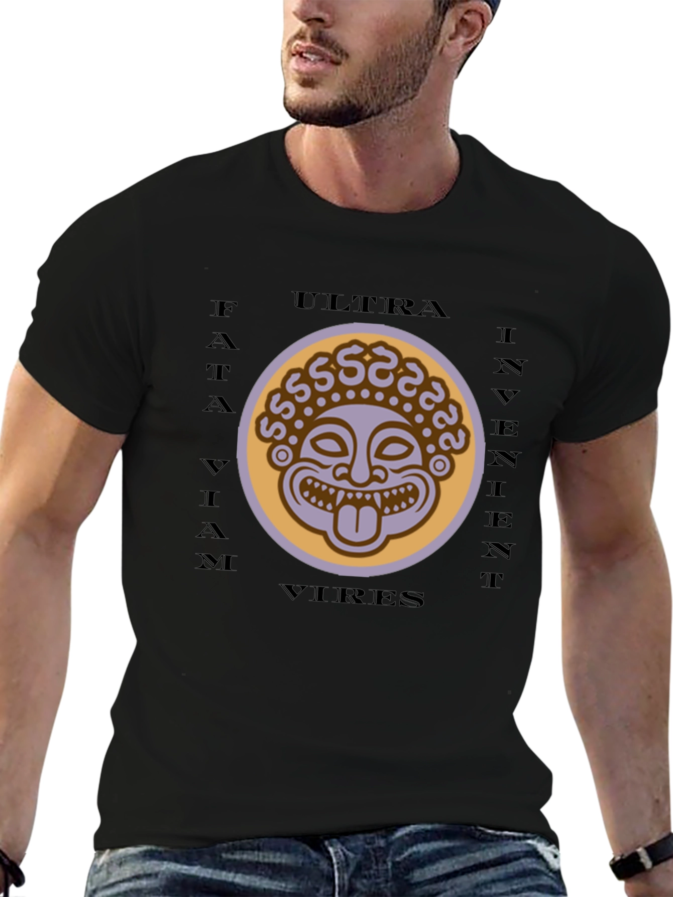 Unique Graphic Tee - Ultra Invient Vires