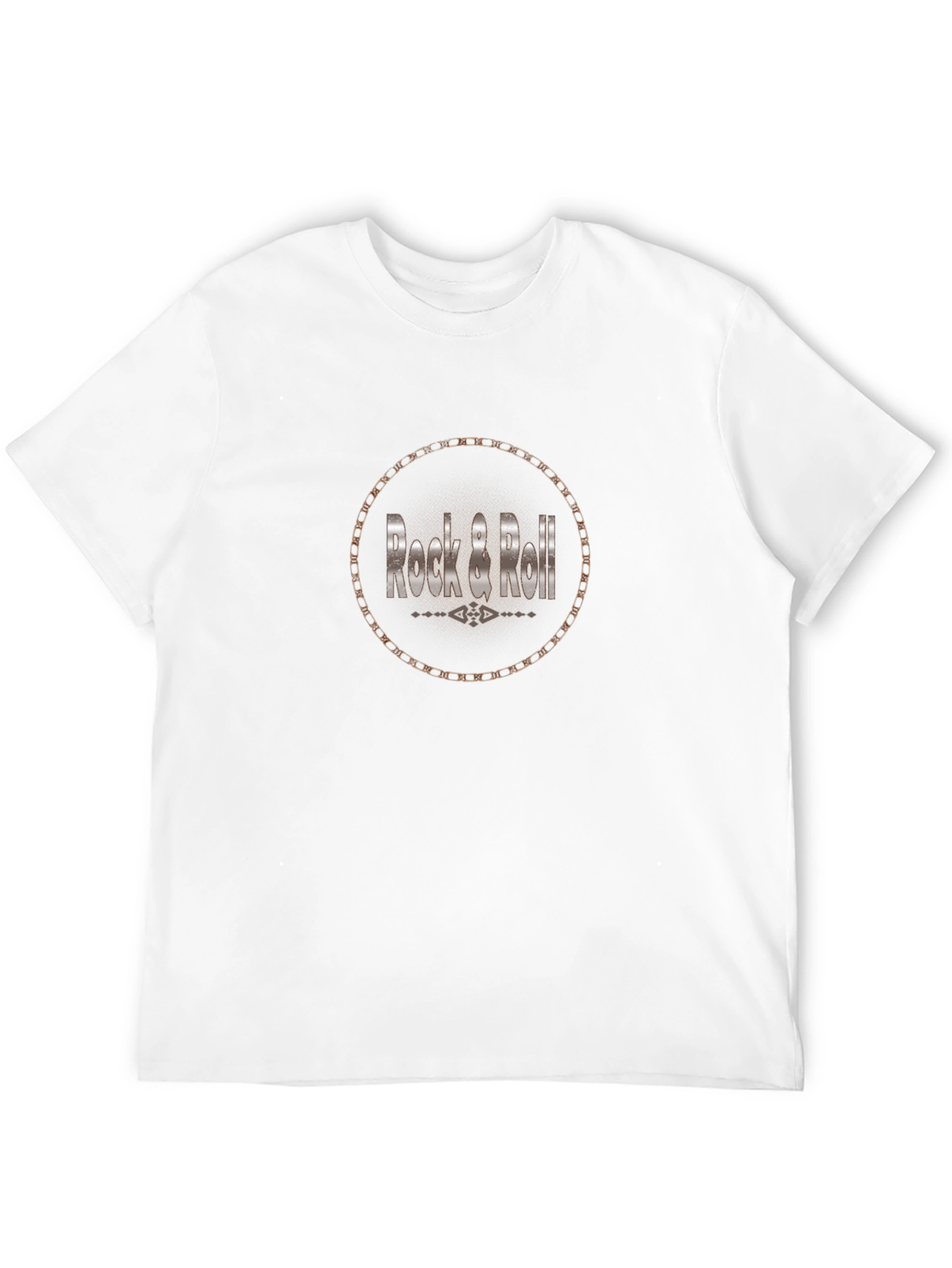 Rock & Roll Graphic Tee - Black Casual T-Shirt