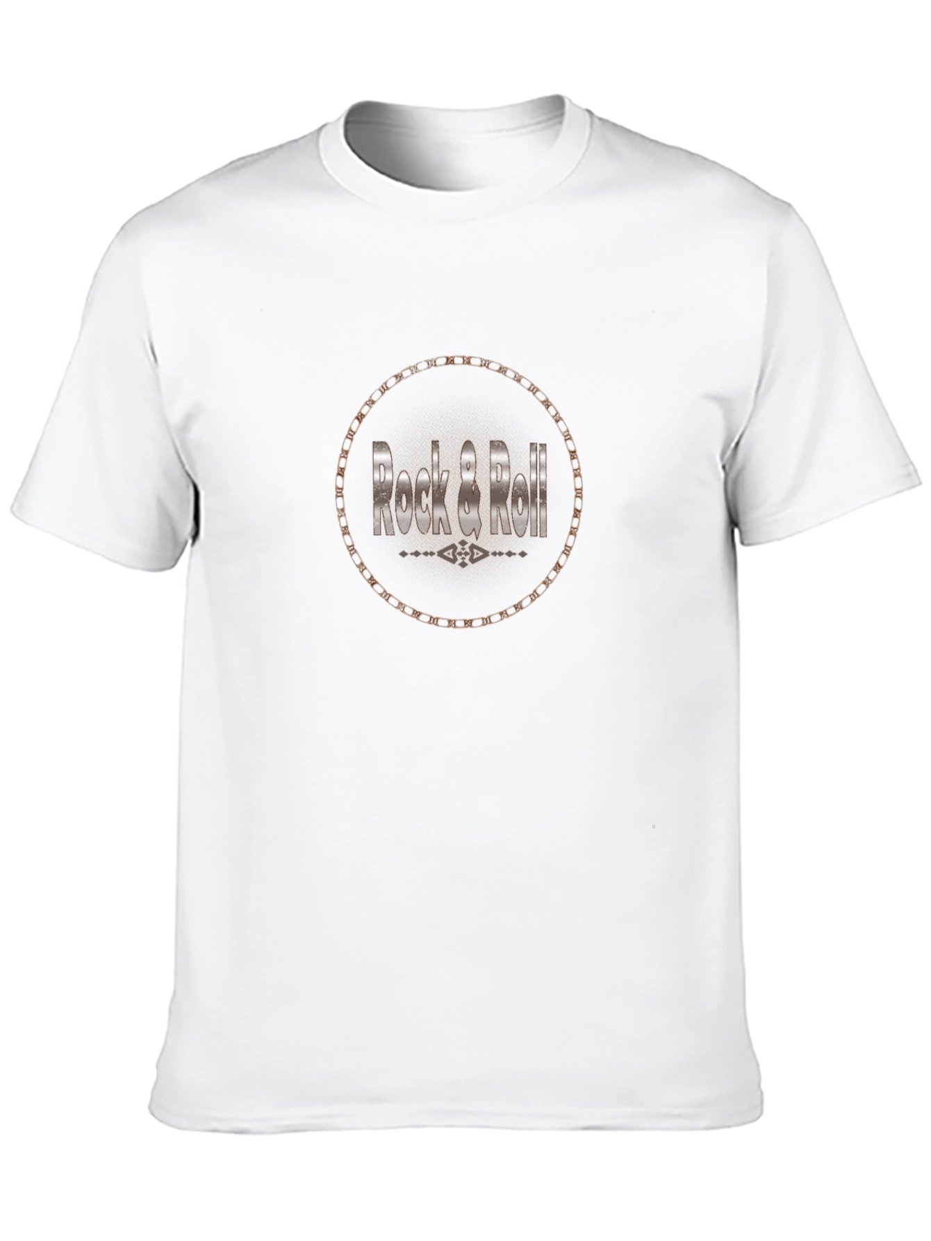 Rock & Roll Graphic Tee - Black Casual T-Shirt