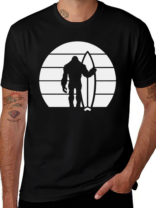 Bigfoot Surfer Graphic Tee - Black