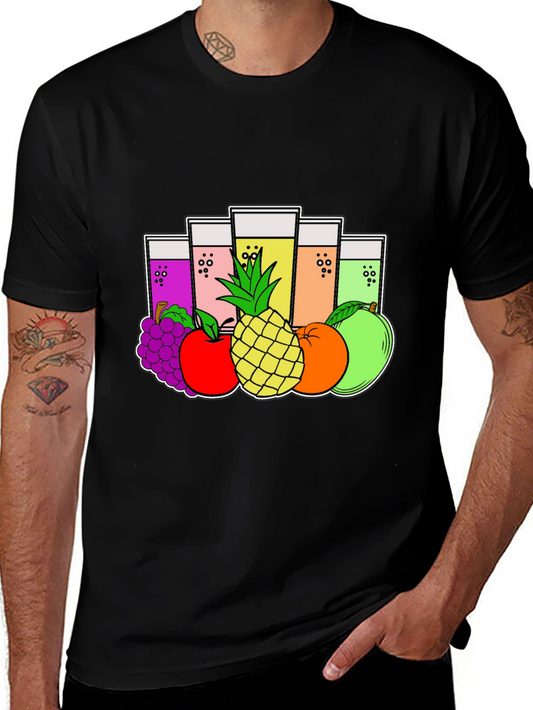 Fruity Juice Graphic Tee - Black T-Shirt