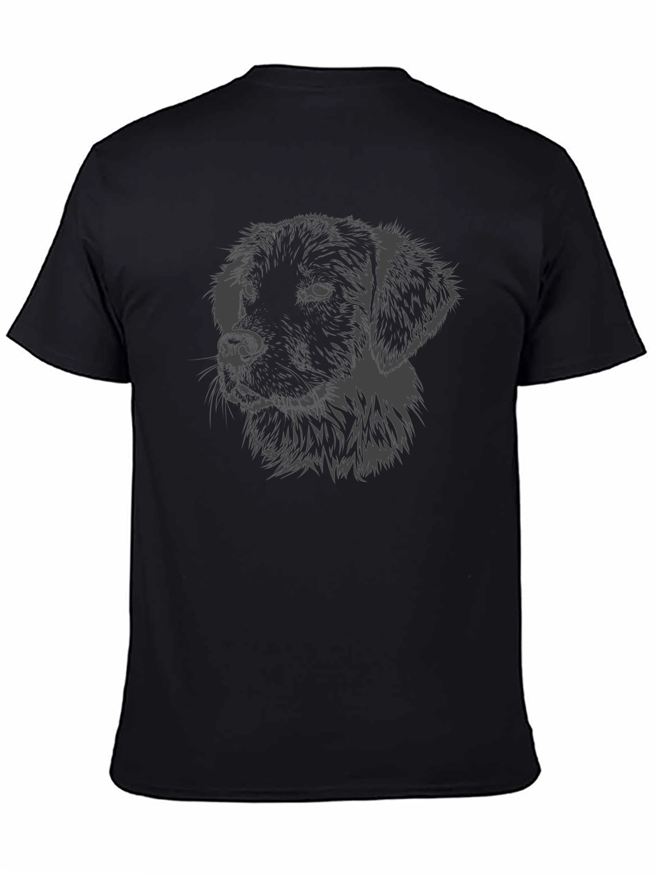 Dog Graphic Black T-Shirt
