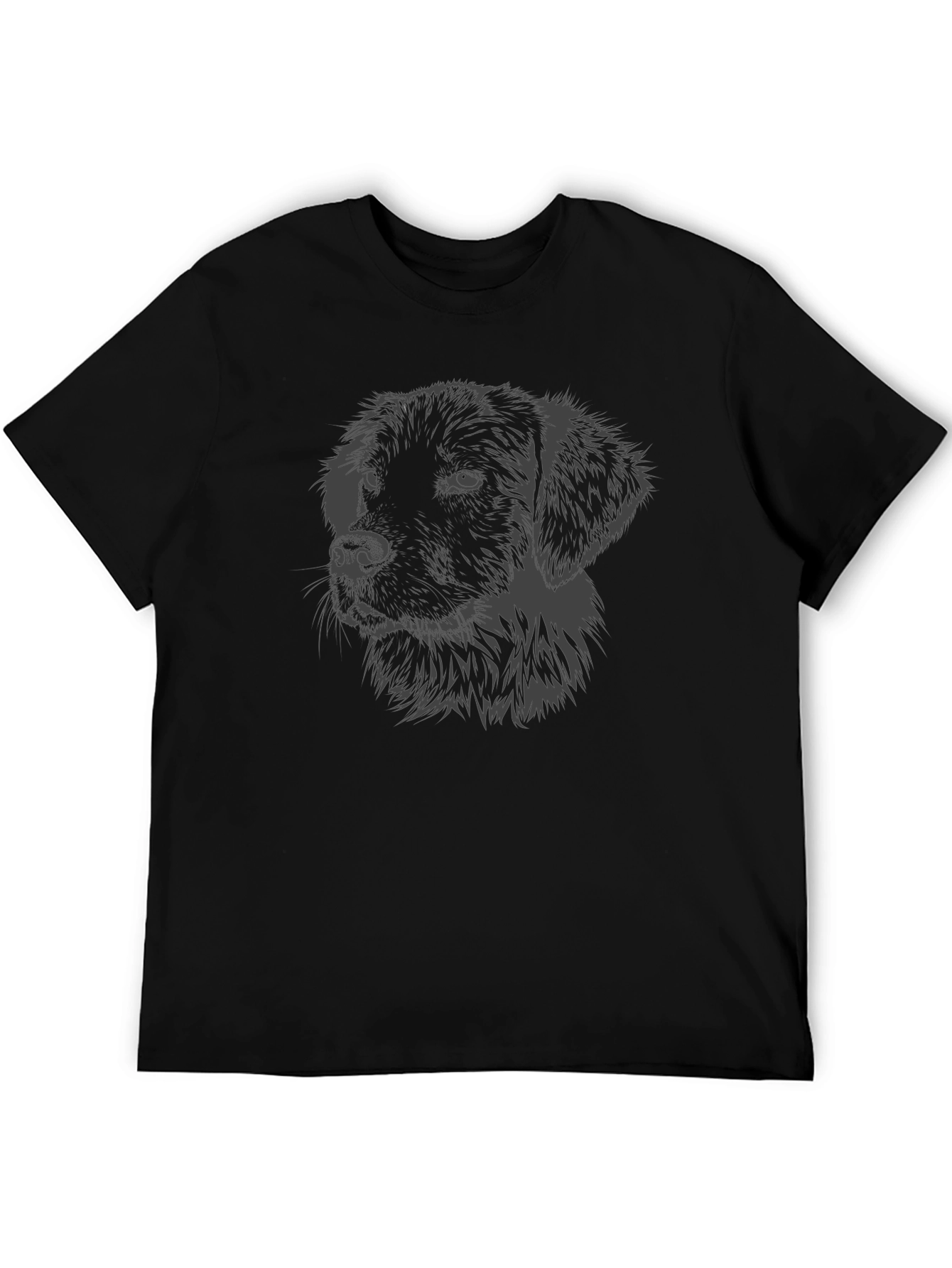 Dog Graphic Black T-Shirt