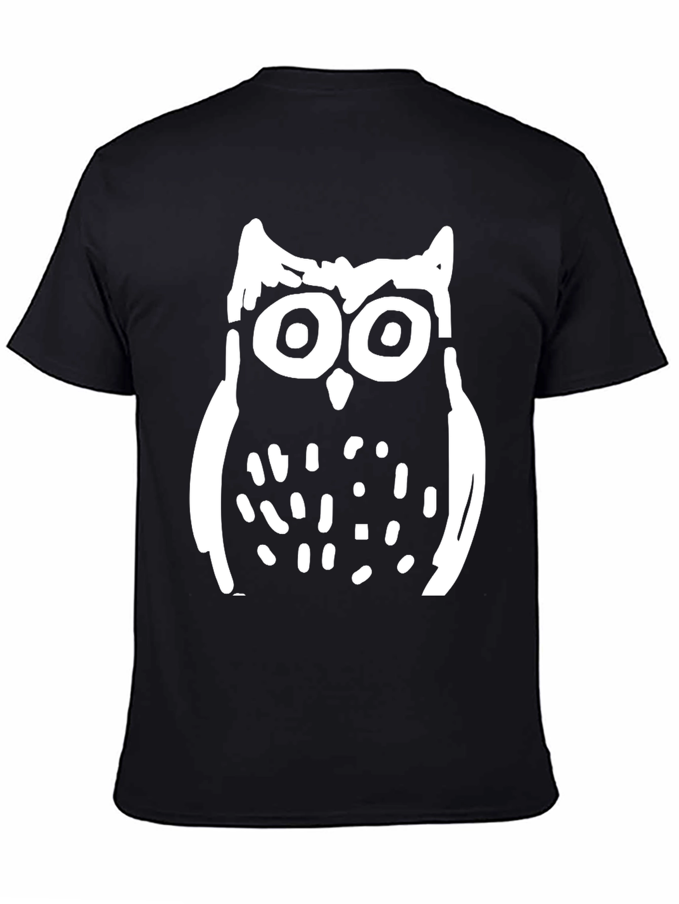 Owl Graphic Black T-Shirt - Trendy Casual Wear