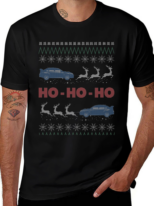 Car Christmas Sweater T-Shirt - Ho Ho Ho