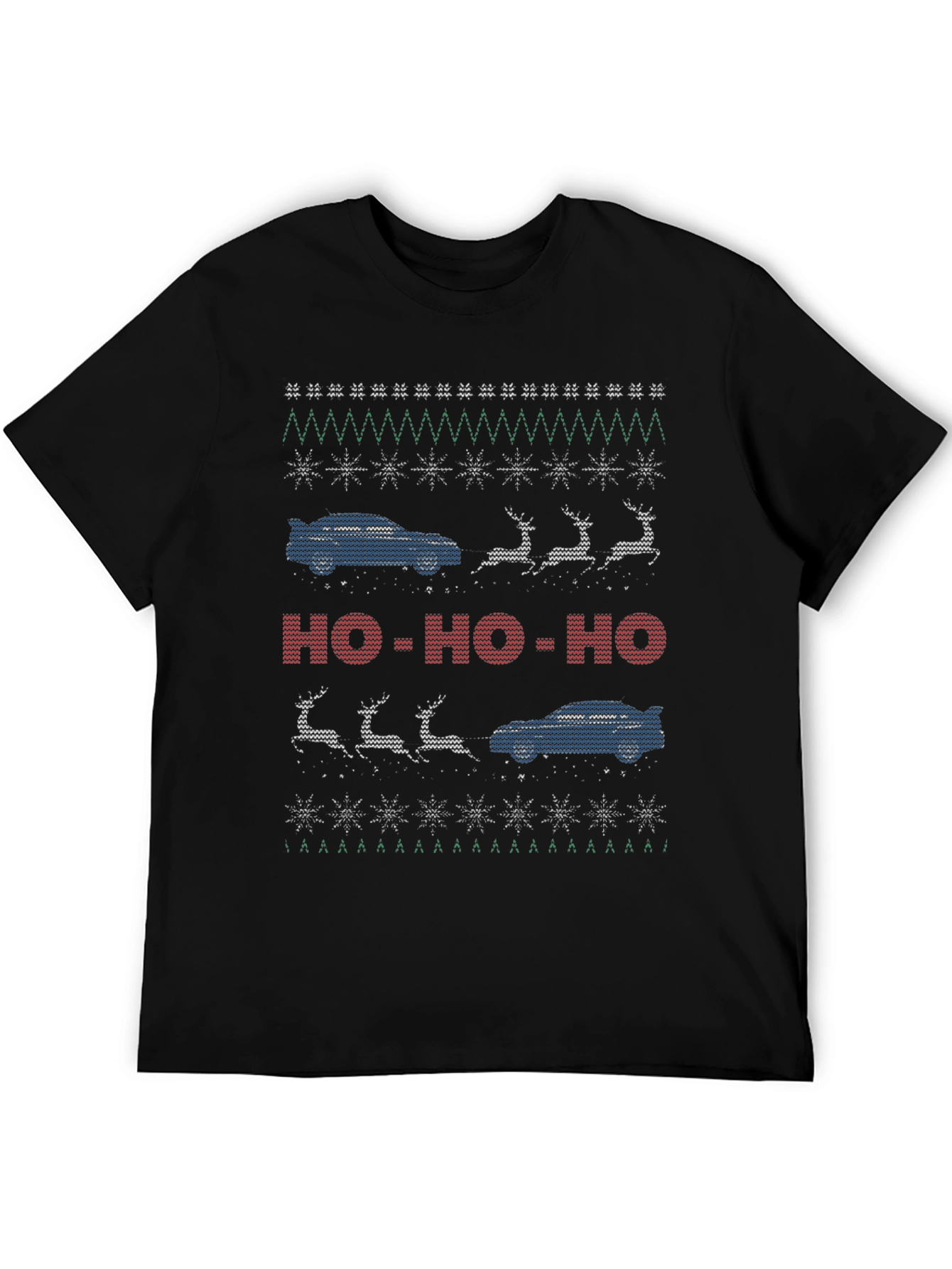 Car Christmas Sweater T-Shirt - Ho Ho Ho