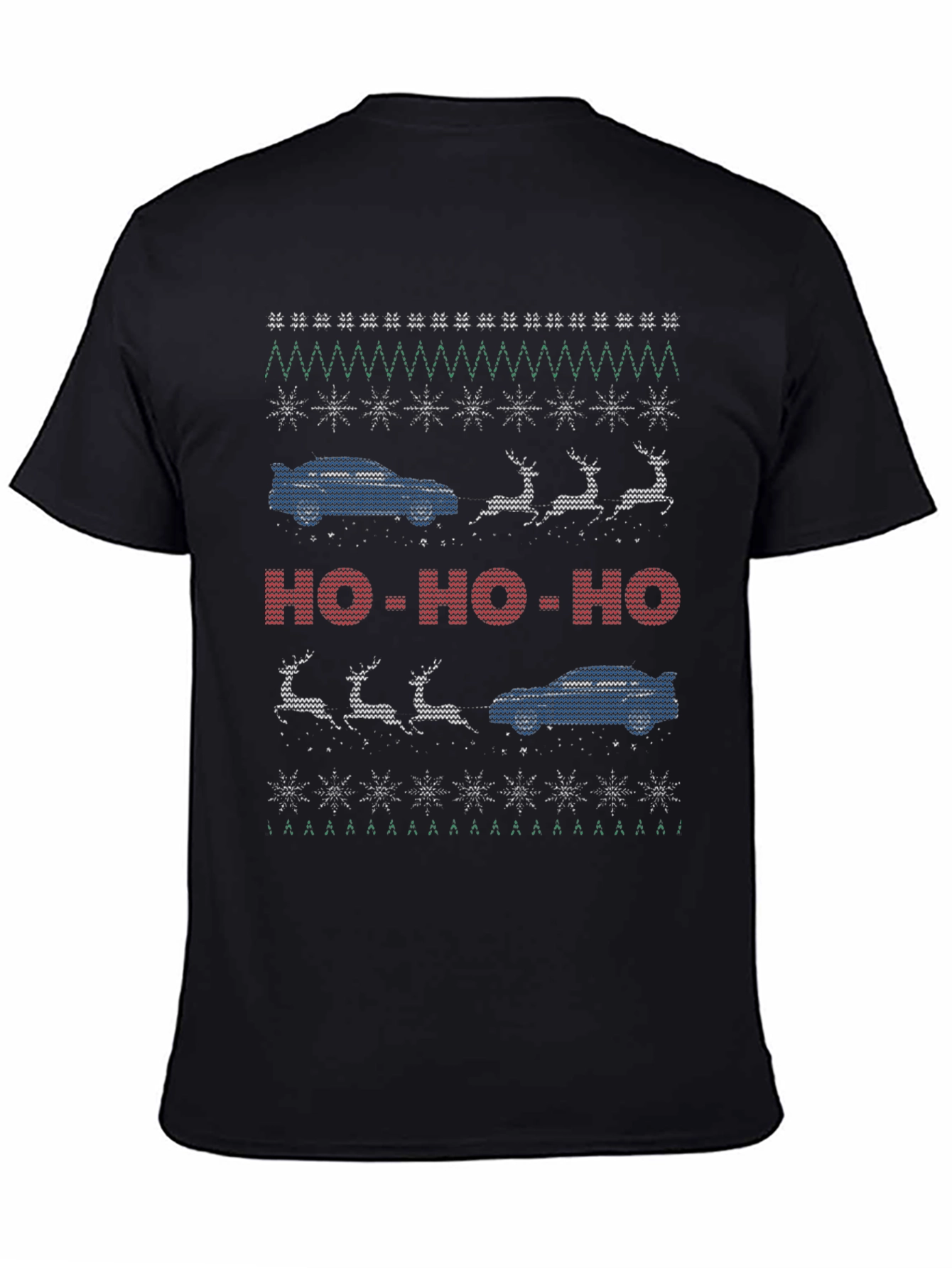 Car Christmas Sweater T-Shirt - Ho Ho Ho